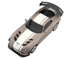 Muscle car isolated on transparent background. 3d rendering - illustration png