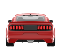 Muscle car isolated on transparent background. 3d rendering - illustration png