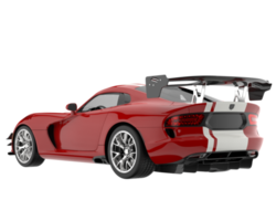 Muscle car isolated on transparent background. 3d rendering - illustration png