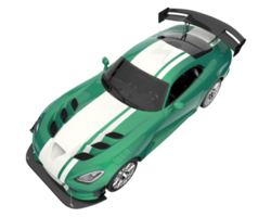 Muscle car isolated on transparent background. 3d rendering - illustration png