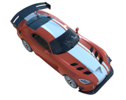 Muscle car isolated on transparent background. 3d rendering - illustration png