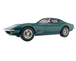 Muscle car isolated on transparent background. 3d rendering - illustration png