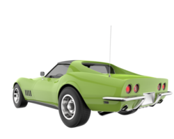 muscle car isolado em fundo transparente. renderização 3D - ilustração png