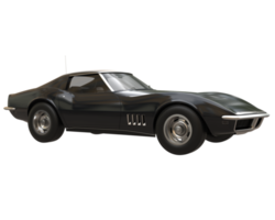 Muscle car isolated on transparent background. 3d rendering - illustration png