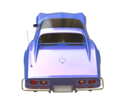 voiture de muscle isolée sur fond transparent. rendu 3d - illustration png