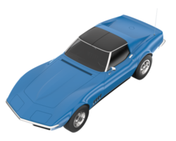 muscle car isolado em fundo transparente. renderização 3D - ilustração png