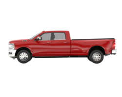 Pickup truck isolated on transparent background. 3d rendering - illustration png