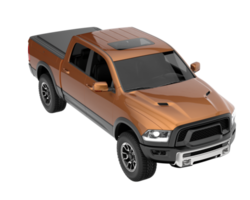 Pickup truck isolated on transparent background. 3d rendering - illustration png