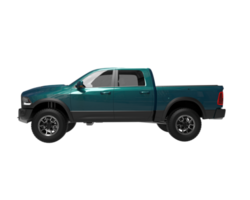 Pickup truck isolated on transparent background. 3d rendering - illustration png