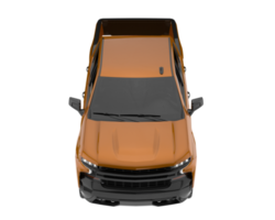 Pickup truck isolated on transparent background. 3d rendering - illustration png