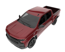 Pickup truck isolated on transparent background. 3d rendering - illustration png