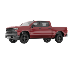 Pickup truck isolated on transparent background. 3d rendering - illustration png