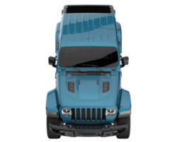 camionnette isolée sur fond transparent. rendu 3d - illustration png