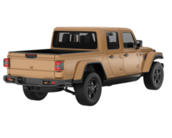 Pickup truck isolated on transparent background. 3d rendering - illustration png