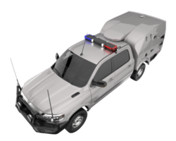 Pickup truck isolated on transparent background. 3d rendering - illustration png