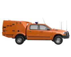 camionnette isolée sur fond transparent. rendu 3d - illustration png