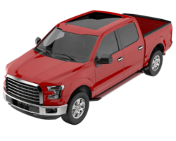 Pickup truck isolated on transparent background. 3d rendering - illustration png