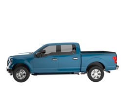 Pickup truck isolated on transparent background. 3d rendering - illustration png