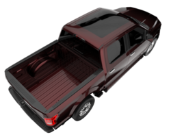 Pickup truck isolated on transparent background. 3d rendering - illustration png