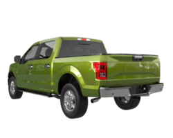 Pickup truck isolated on transparent background. 3d rendering - illustration png