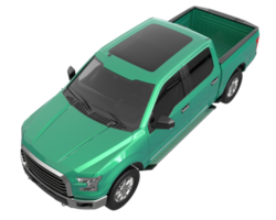 Pickup truck isolated on transparent background. 3d rendering - illustration png