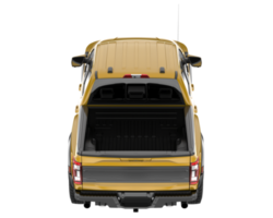 camioneta aislada sobre fondo transparente. Representación 3d - ilustración png