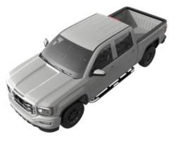 Pickup truck isolated on transparent background. 3d rendering - illustration png