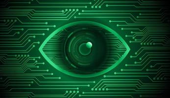 Modern Cybersecurity Technology Background with Eye vector