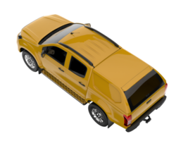 Pickup truck isolated on transparent background. 3d rendering - illustration png