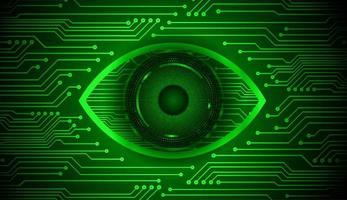 Modern Cybersecurity Technology Background with Eye vector