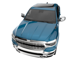 Pickup truck isolated on transparent background. 3d rendering - illustration png