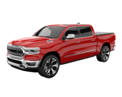 Pickup truck isolated on transparent background. 3d rendering - illustration png