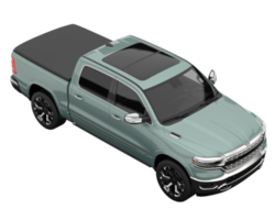 Pickup truck isolated on transparent background. 3d rendering - illustration png