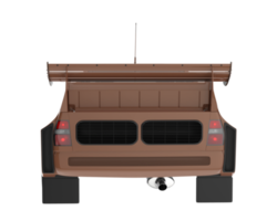 voiture de course isolée sur fond transparent. rendu 3d - illustration png