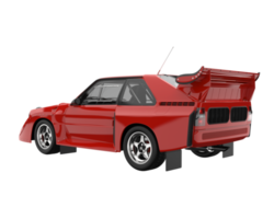 carro de corrida isolado em fundo transparente. renderização 3D - ilustração png