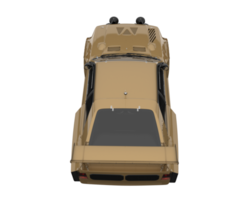 voiture de course isolée sur fond transparent. rendu 3d - illustration png