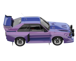 carro de corrida isolado em fundo transparente. renderização 3D - ilustração png