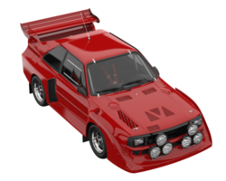 carro de corrida isolado em fundo transparente. renderização 3D - ilustração png