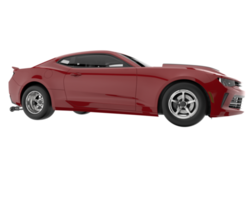 carro de corrida isolado em fundo transparente. renderização 3D - ilustração png