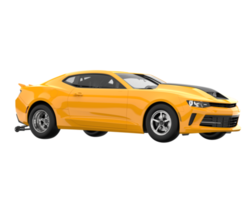 voiture de course isolée sur fond transparent. rendu 3d - illustration png