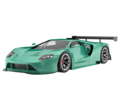 carro de corrida isolado em fundo transparente. renderização 3D - ilustração png