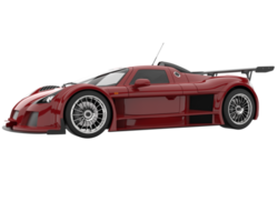 voiture de course isolée sur fond transparent. rendu 3d - illustration png