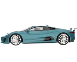 voiture de course isolée sur fond transparent. rendu 3d - illustration png