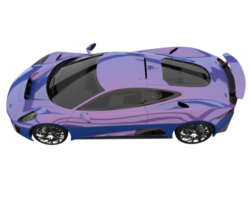 carro de corrida isolado em fundo transparente. renderização 3D - ilustração png