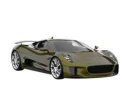 voiture de course isolée sur fond transparent. rendu 3d - illustration png