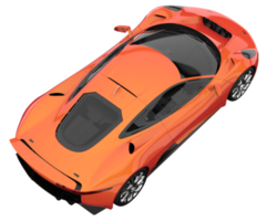 carro de corrida isolado em fundo transparente. renderização 3D - ilustração png