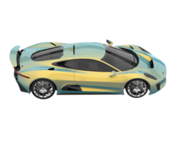 Race car isolated on transparent background. 3d rendering - illustration png