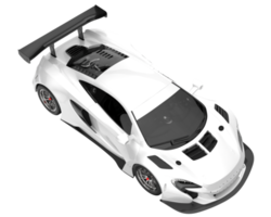 Race car isolated on transparent background. 3d rendering - illustration png