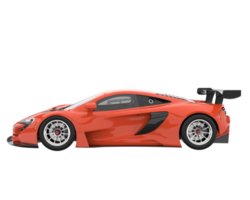 carro de corrida isolado em fundo transparente. renderização 3D - ilustração png