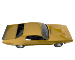 coche de carreras aislado sobre fondo transparente. Representación 3d - ilustración png